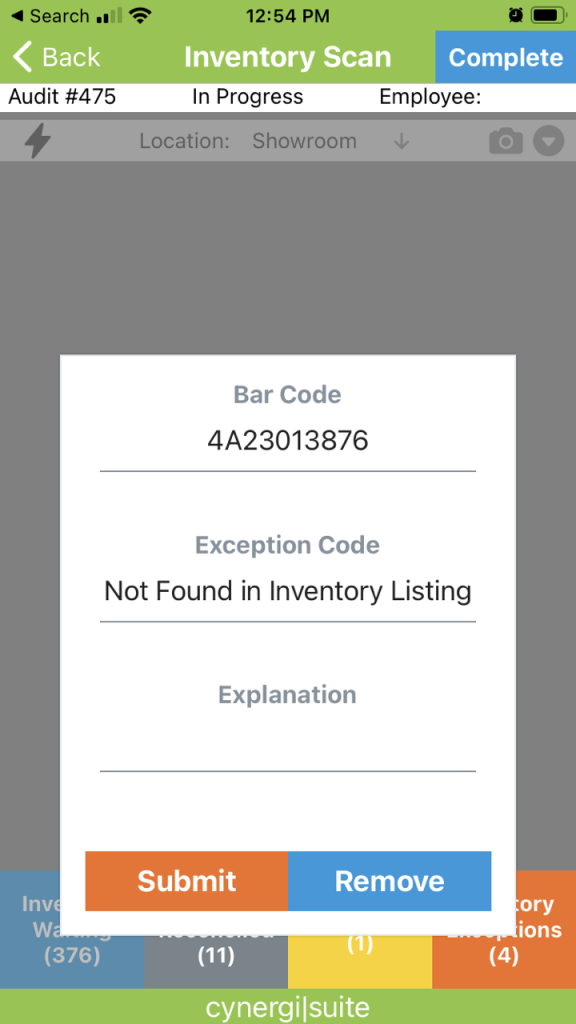 enhancement Inventory Audit App